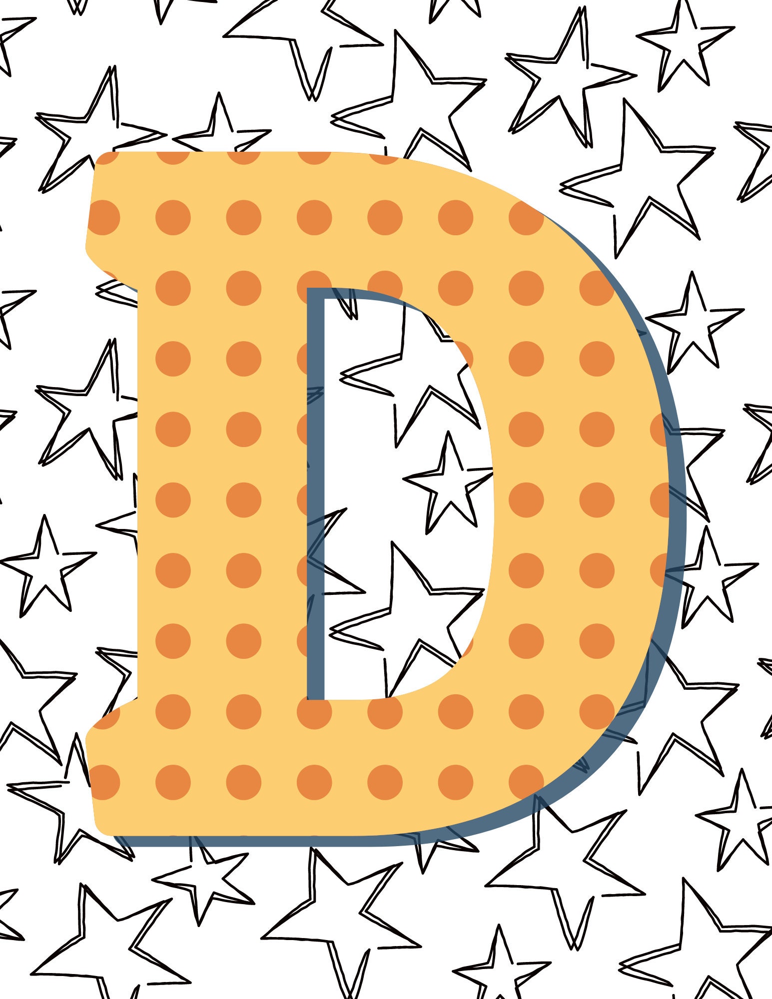 Alphabet PNG Template Letters AZ, Printable Etsy