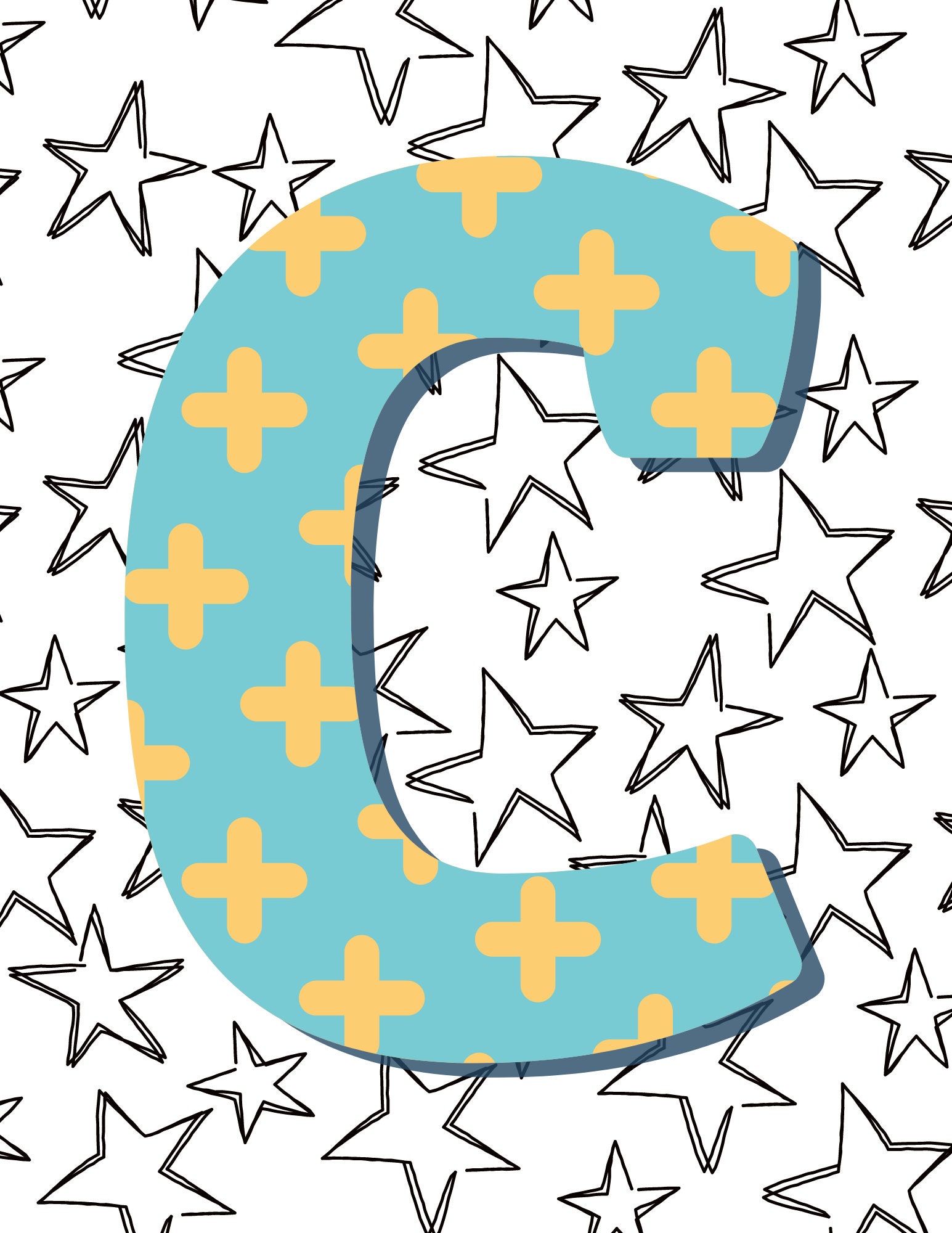 Alphabet PNG Template Letters A-Z, Printable - Etsy
