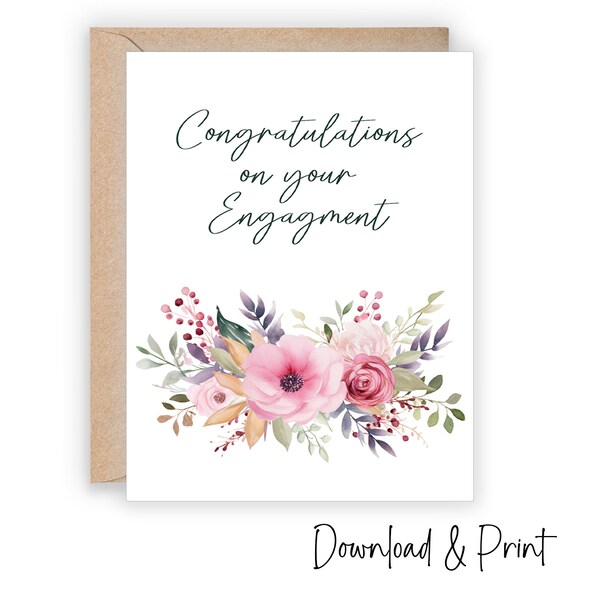 Printable Engagement Etsy