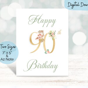 Happy 90th Birthday Card | Wish a Special Happy 90th Birthday With This ...