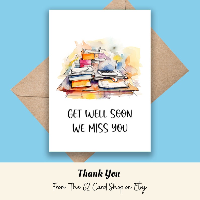 Coworker Get Better Soon Card Printable Get Well Card Wishing - Etsy