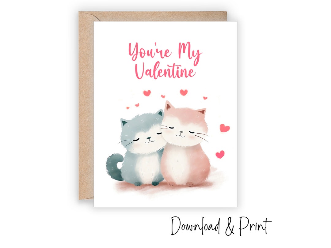 Printable Sweet Valentines Day Card, Valentine for Girlfriend Mom ...