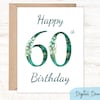 Printable 80th Birthday Card in Sizes 5x7 &amp; A2, Say Happy Birthday to a ...