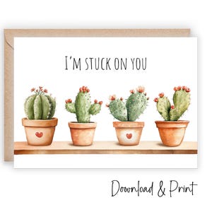 Carte imprimable Funny Love You, parfait Saint-Valentin pour les parents, maman, papa, collègue, grands-parents, meilleur ami, tailles 5 x 7 et A2, TÉLÉCHARGEMENT NUMÉRIQUE