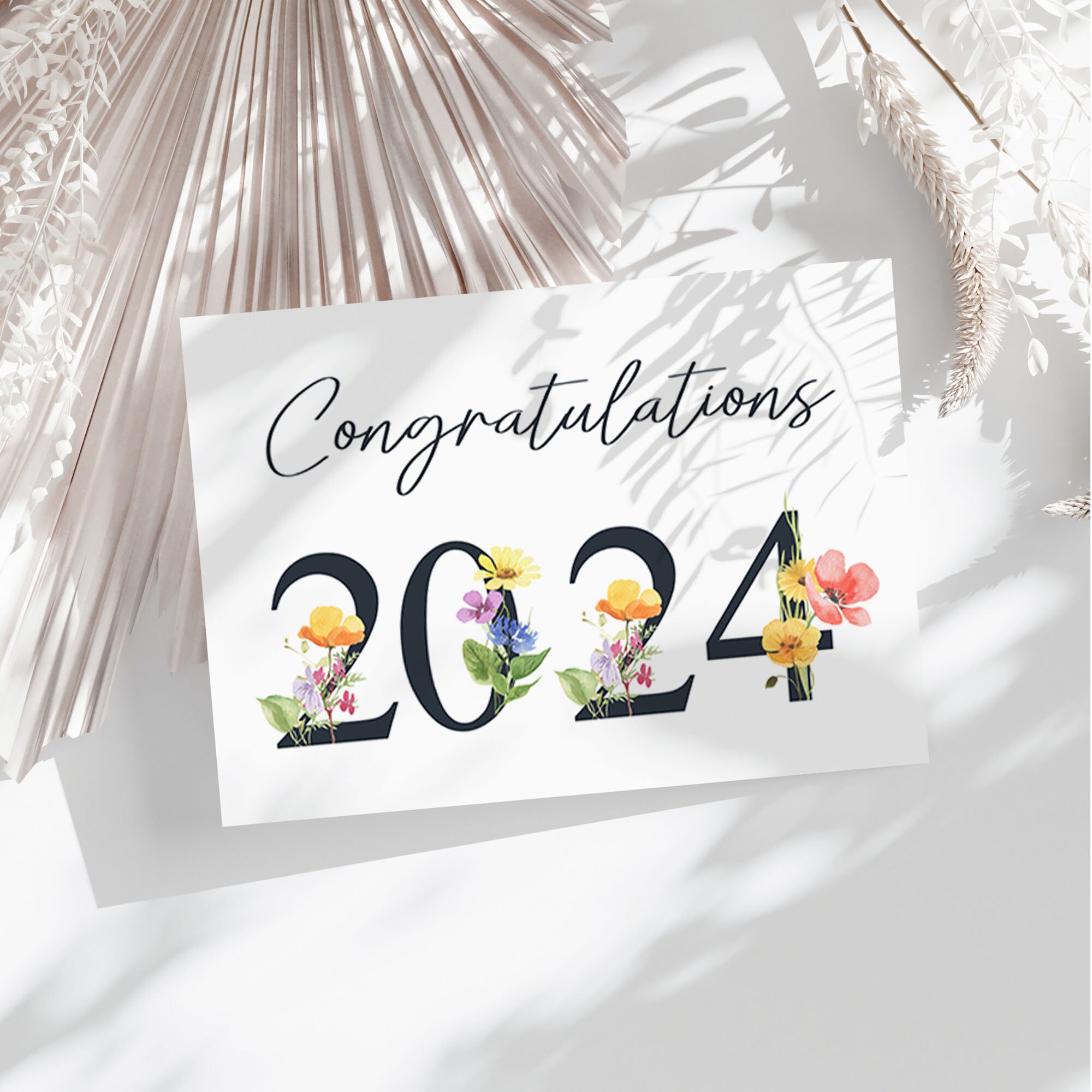 Congratulation Class of 2024 Card Printable College and High School ...