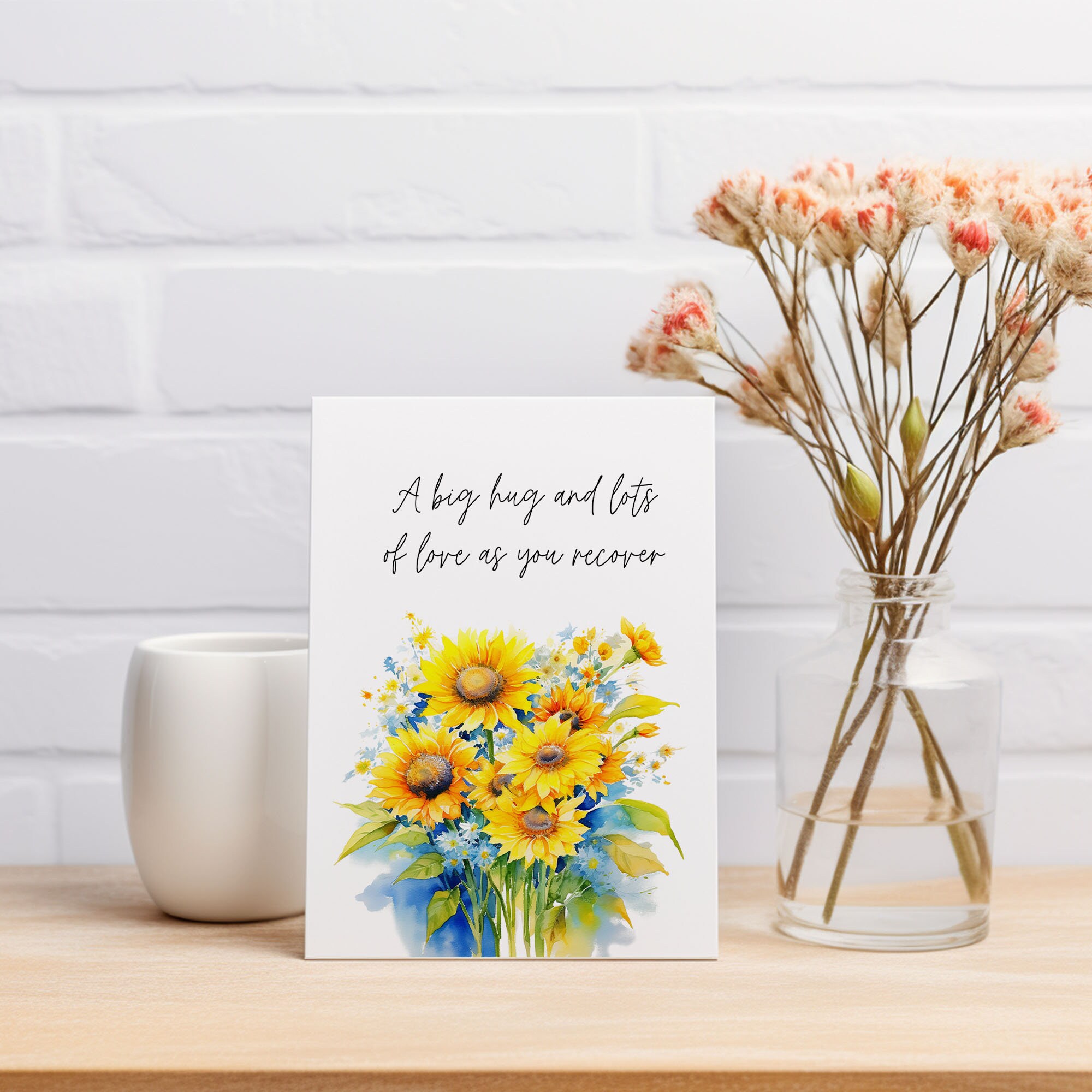 Feel Better Soon Card, Printable Get Well Card Wishing a Speedy ...