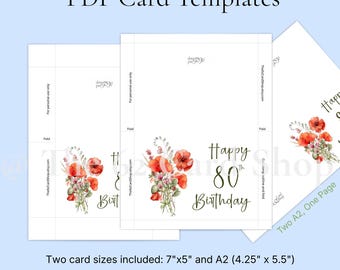 80 biglietti di compleanno unici, biglietti di auguri con interno – buste assortite e adesivi – Grande 12,7 x 17,8 cm – Set di scatole di auguri