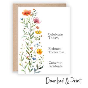 Carte de félicitations pour diplômé, imprimable félicitations, 2025 senior, doctorat en sciences infirmières, tailles A2 et 5 x 7, TÉLÉCHARGEMENT NUMÉRIQUE