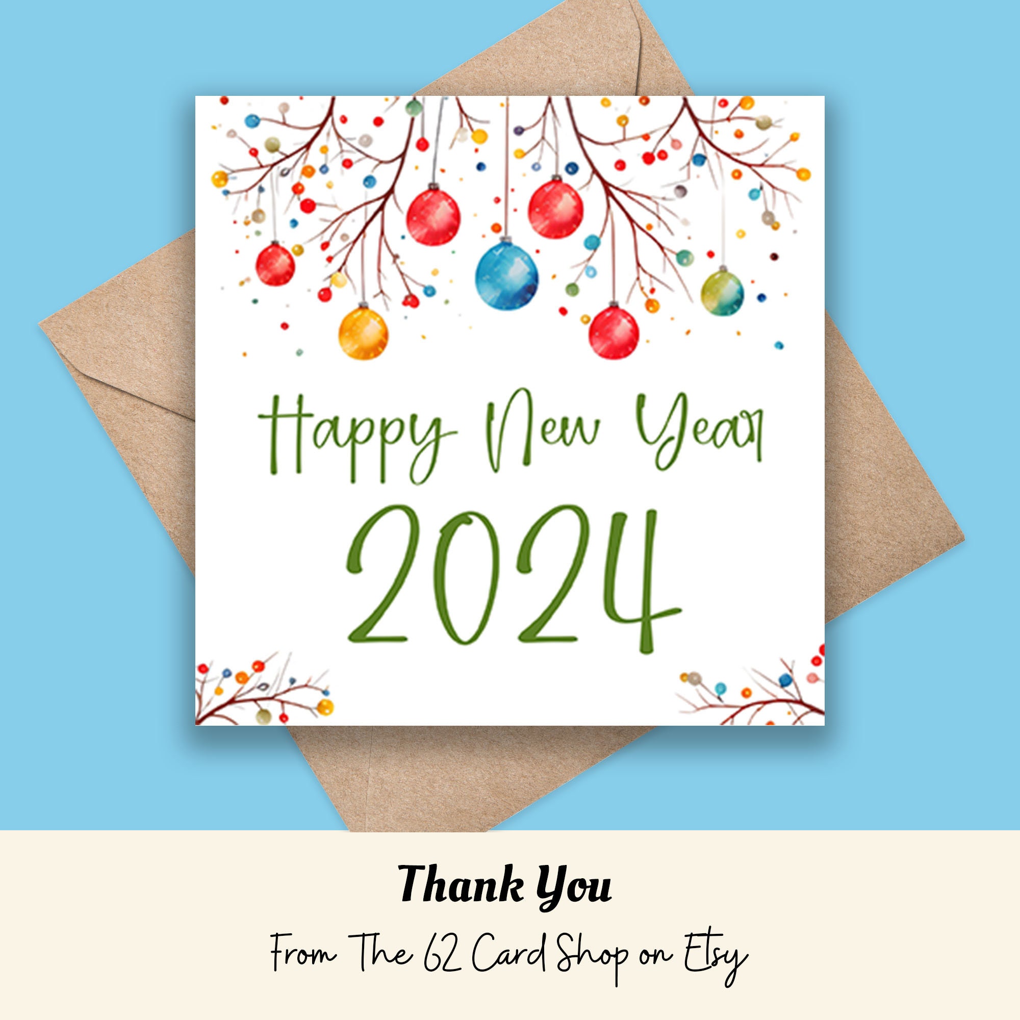 Happy New Year 2024 Cards - Bulk and Wholesale - Fine Cardstock