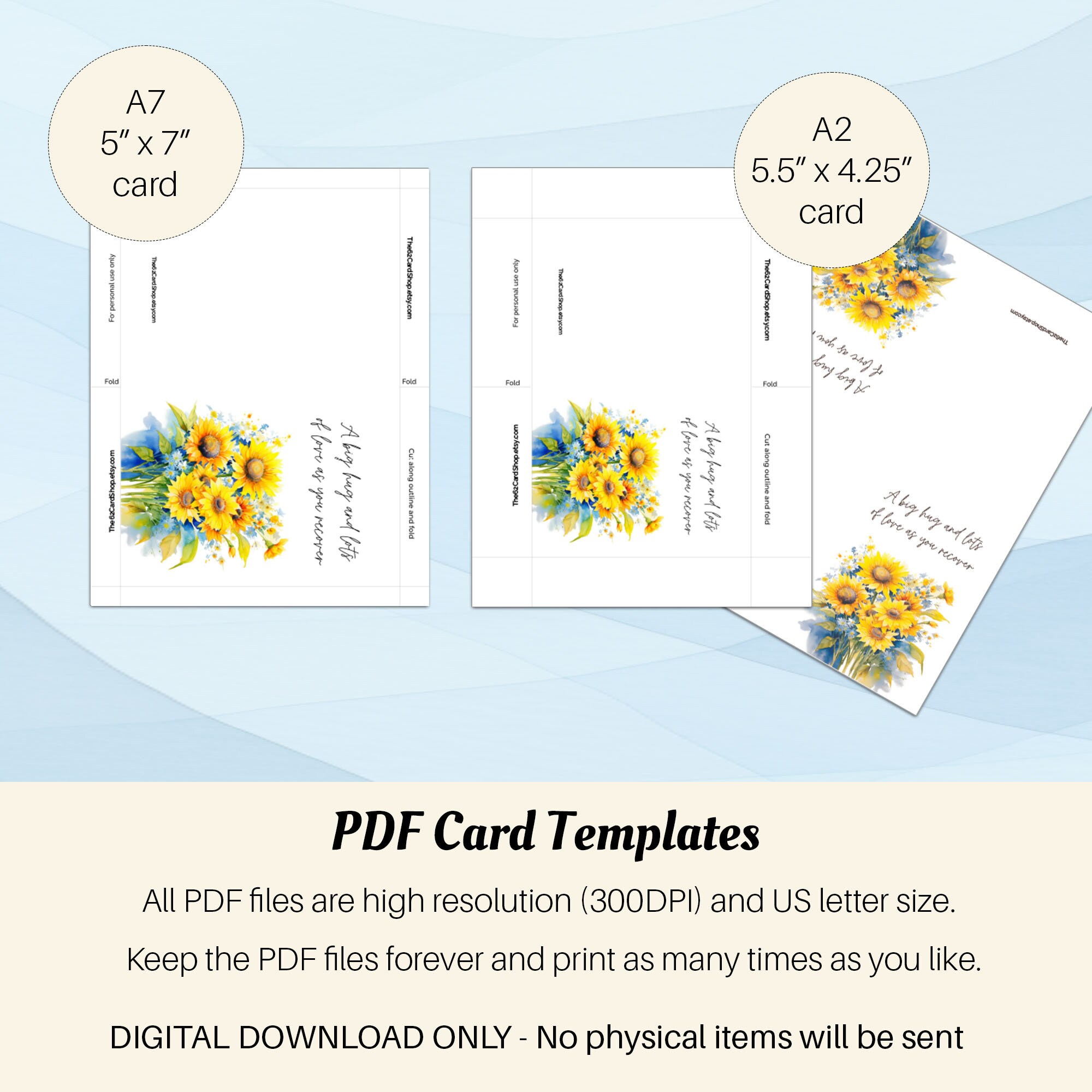 Feel Better Soon Card, Printable Get Well Card Wishing a Speedy ...