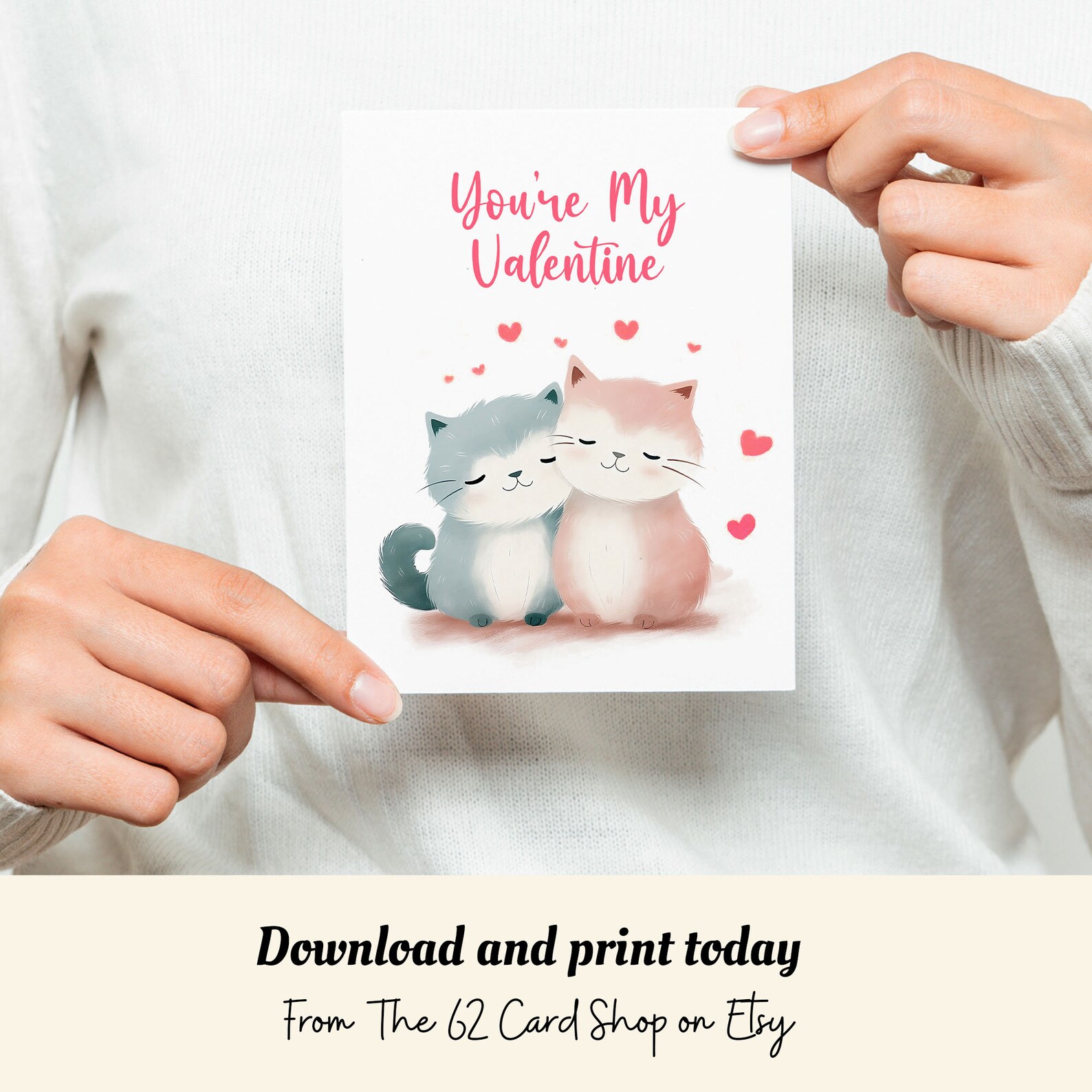 Printable Sweet Valentines Day Card, Valentine for Girlfriend Mom ...