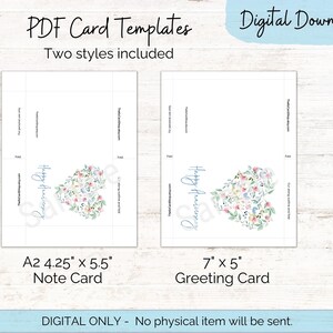 Printable Happy Anniversary Card in Sizes 5x7 and A2, Celebrate a Wedding Anniversary With a ...