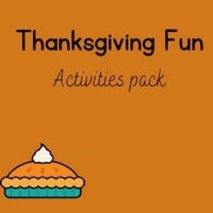 Thanksgiving Fun Activities Pack