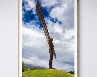The Angel of the North, Gateshead, North East landmark steel statue in Northumberland