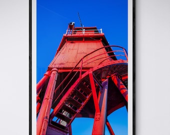 Herd Groyne Lighthouse Art Print, South Shields, Tyne and Wear