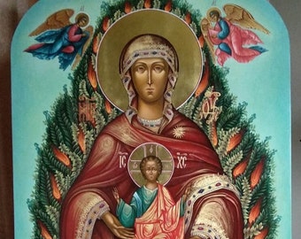 Griechische Ikone, byzantinische Ikone, byzantinische Kunst, 80 x 160 cm