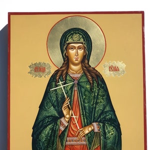 Icono ortodoxo Santa Mártir Julia, pintado a mano, icono griego, arte bizantino, 8,6&quot; por 11,0&quot; por IkonArtMaster