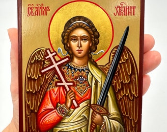 Orthodox Icon of Guardian Angel, Hand Painted by IkonArtMaster