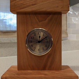 Handmade Cherry Mantle Clock