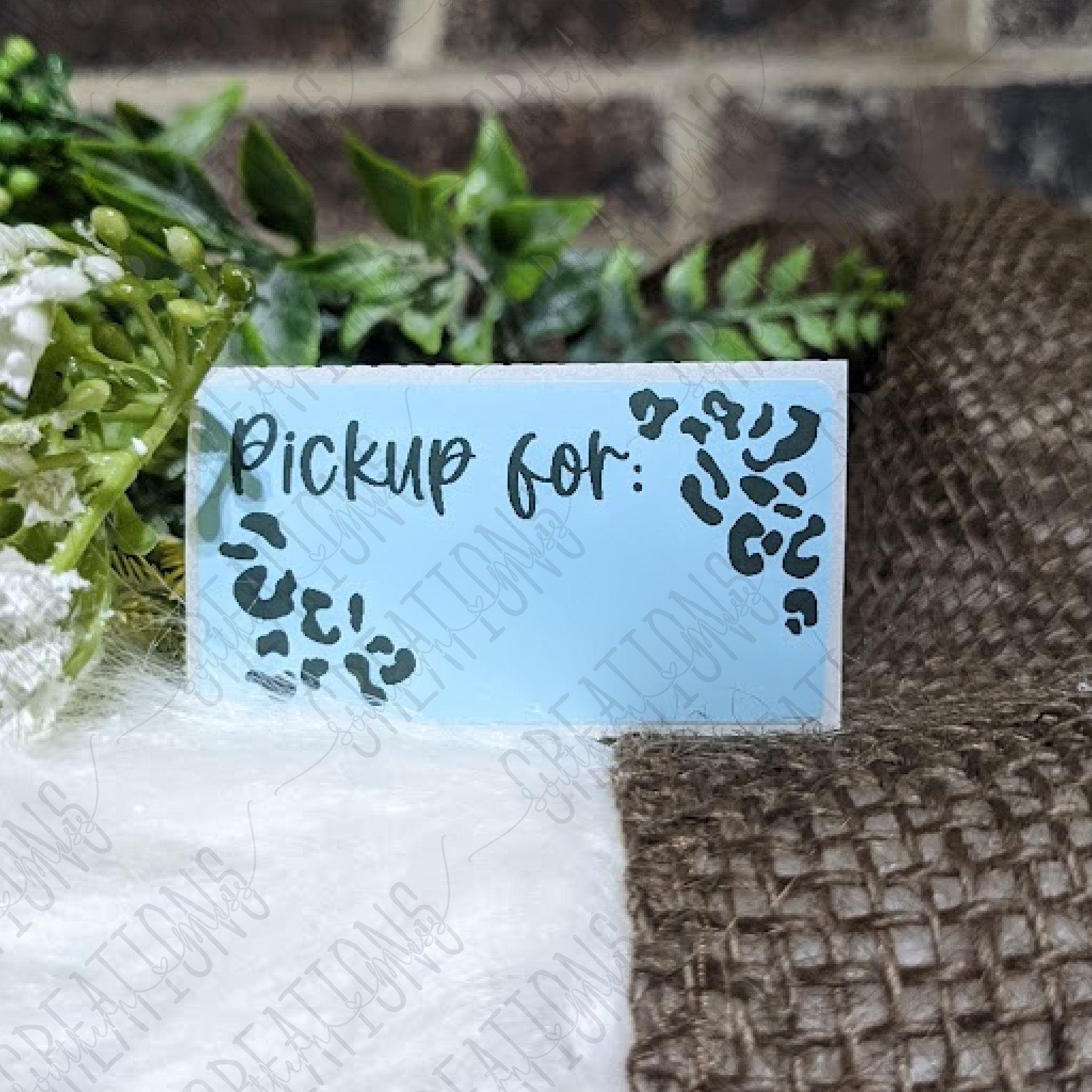 Leopard Print Pick up Labels Pick up Labels Small Business Stickers