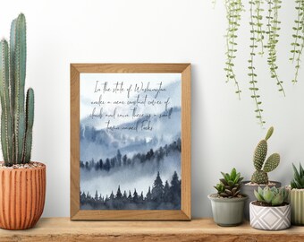 Forks Washington Twilight Book Poster, Twilight Wall Art, Twilight Decor, Twilight Print, Twilight Merch, Twilight Saga, Forks Washington