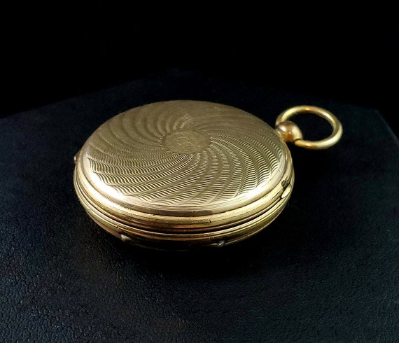 Antique Victorian HUGE Gold Filled Locket with Da… - image 7