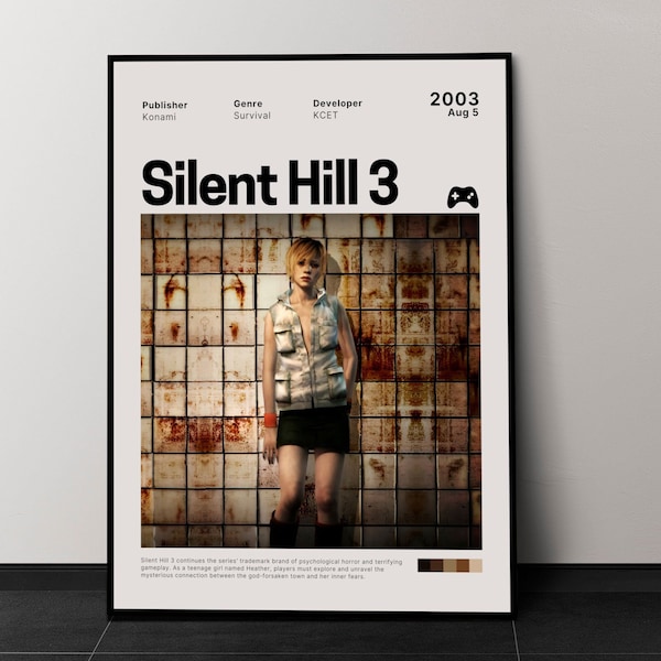 Silent Hill 3 (2003) Game Poster, Games Wall Decor, Minimalist Games Poster, Video Games Poster Print, Retro Game Print, * Digital Download