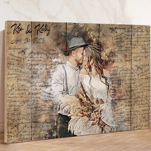 Custom Wedding Guest Book Decor, Layered Wood Wedding Sign or Guest Book Alternative , Wood Wedding Unique Guest Book for Custom Wedding