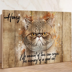 Mini Custom Watercolor Cat Portrait, Cat Memorial, Cat Loss Gift, Cat Lover Gift, Pet Painting, Tiny Paintings, Miniature Painting