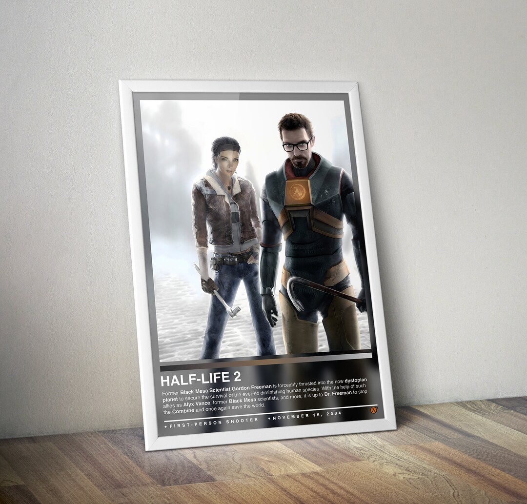 Half-life 2 Poster Half-life Print Gaming Posters 4 - Etsy