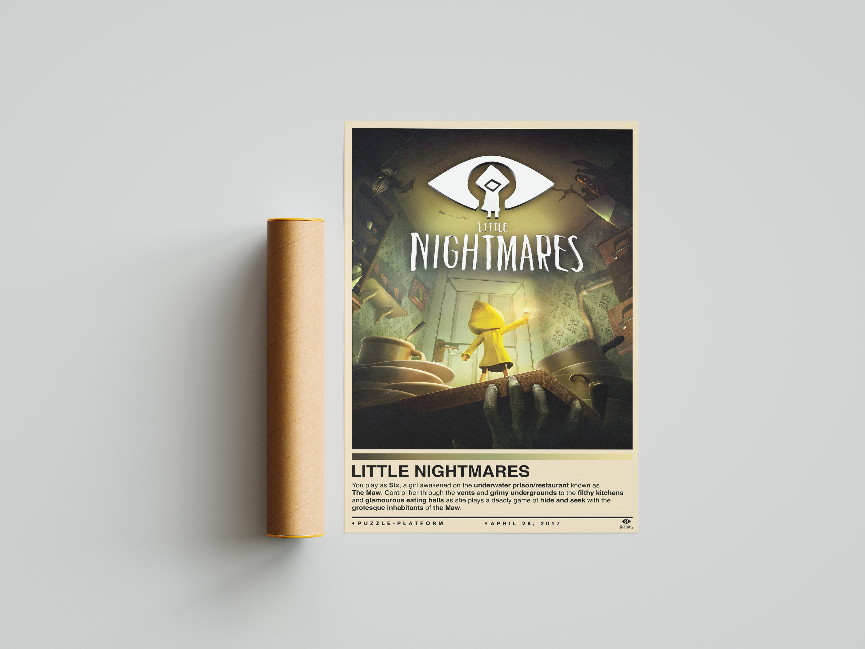 Little Nightmares Poster Designed & Sold By DaviStone