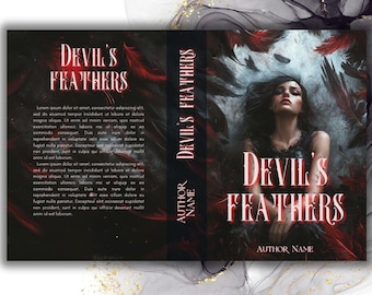 Devil Feathers | Book cover Premade | Urban Fantasy, Supernatural | custom book cover, ebook, paperback book cover, prefabricated book cover