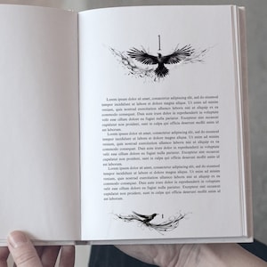 Capítulo de encabezado de Etheric Raven | Encabezados decorativos, gráficos de capítulos, novelas y libros electrónicos, publicados y autoeditados, conjunto de números