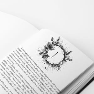 Capítulo de encabezado de Flores rotas | Encabezados decorativos, gráficos de capítulos, novelas y libros electrónicos, publicados y autoeditados, conjunto de números