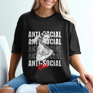 Anti Social Club Comfort Colors T-Shirt: Retro Graphic Tee