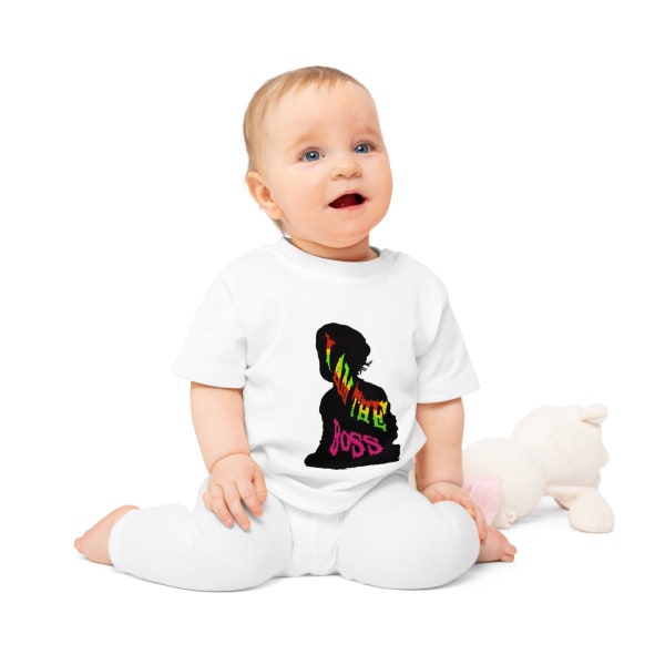 Baby T-Shirt I am the Boss kinder an die macht, statement, ich bin der boss