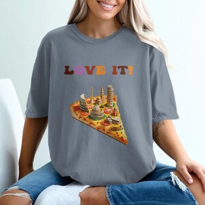 Funny Pizza Graphic Tee: Italian Food Lover Comfort Colors Shirt