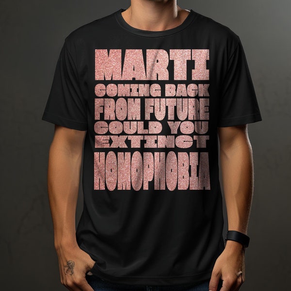 Anti Homophobie Botschaft, Unisex Tee Design, Gleichberechtigung Mode, Wunsch aus der Zukunft,