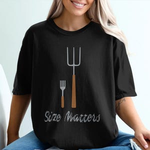 Size Matters Graphic Tee: Humorous Comfort Colors Shirt
