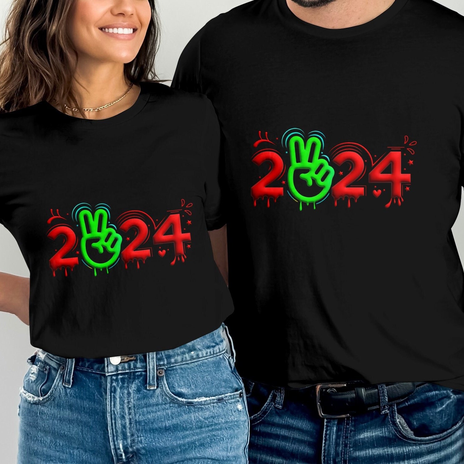 T-shirt mit 3d outlet effekt