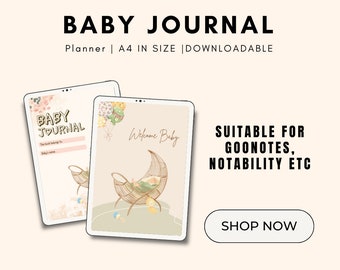 Baby Journal 2024 for pregnancy | pregnancy journal first year baby book | baby gifts | maternity gifts for mothers | A4 size