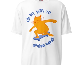 Skateboarding Cat T-Shirt – perfekt für den Urlaub