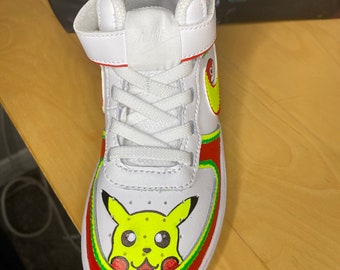 Zapatos de disfraz-Neon#Amarillo#Verde#Rojo#blanco#pikachu#Entrenadores#Original Nike#Niños