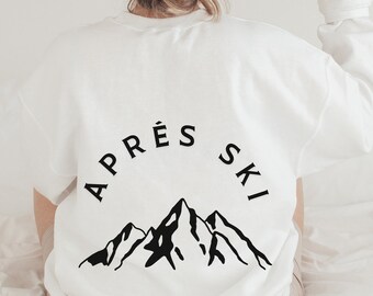 Aprés Ski Sweatshirt, Apres Ski Party Sweater, Apres Ski Outfit, Family Ski Trip, Girls Ski Trip, Boys Ski Trip, Apres Ski Club, Minimalist