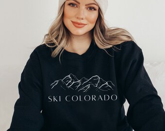 Ski Colorado Sweatshirt, Aspen Colorado Sweatshirt, Group Trip Sweatshirts, Colorado Sweatshirts, Ski Trip Sweatshirts