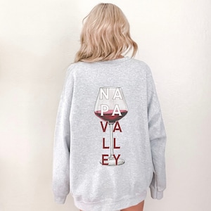 Napa Valley Wine Country Crewneck Sweatshirt, Napa Bachelorette, Napa Uncorked, Napa Wine, Girls Trip, Wochenendausflug, Napa Art, Minimalist