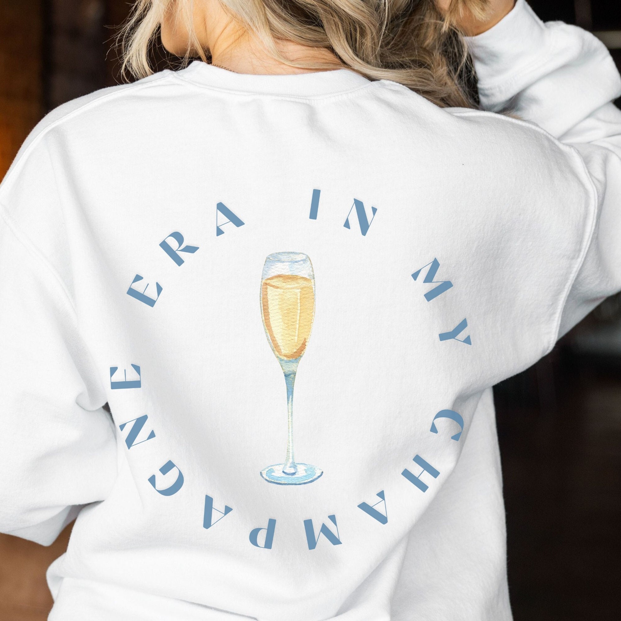 Sudadera Champagne Era, Regalos para ella, Sudadera Aprés Ski, Sudadera de cóctel, Sudadera de declaración, Dupe, Minimalista, De moda