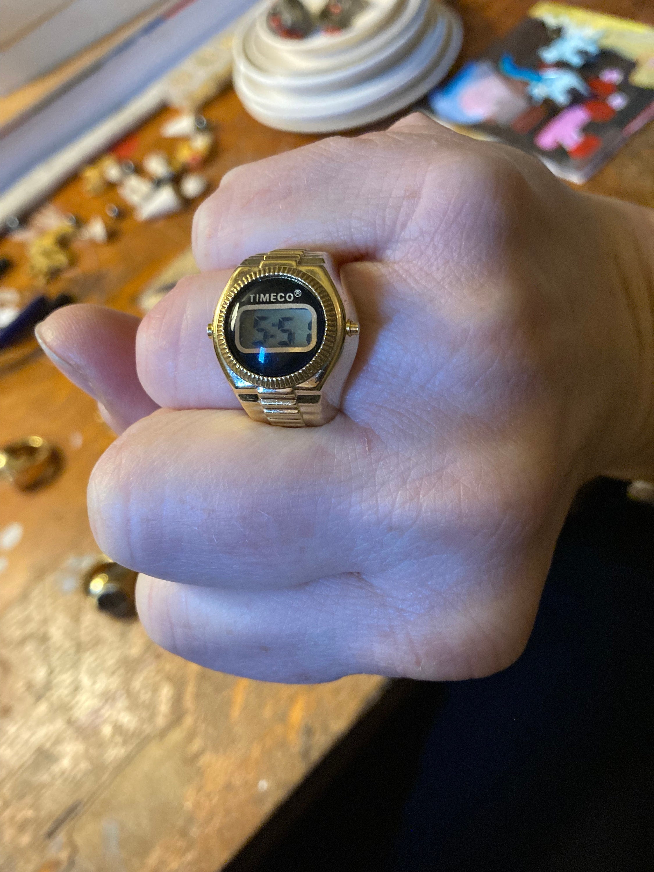 Vintage Timeco Ring Watch Etsy
