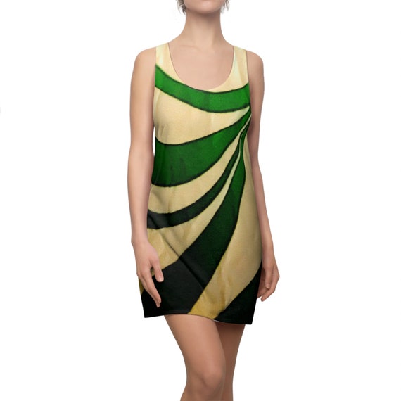 green emerald velvet dress Emerald Green Ombré Slinky Racerback Dress S