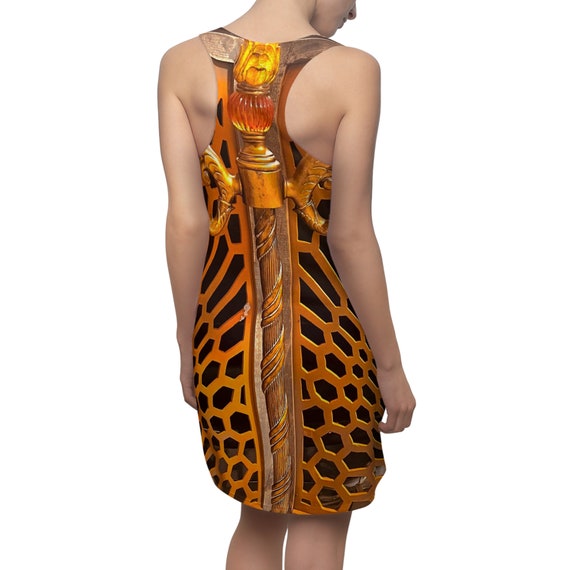 Racerback Honey Comb Dress, Golden Rod Design Dress, Racerback Tank Coverup Dress, Racerback Sorority Casual Maxi Dress - Etsy Canada Racerback Honey Comb Dress, Golden Rod Design Dress, Racerback Tank Coverup Dress, Racerback Sorority Casual Maxi Dress - Etsy Canada